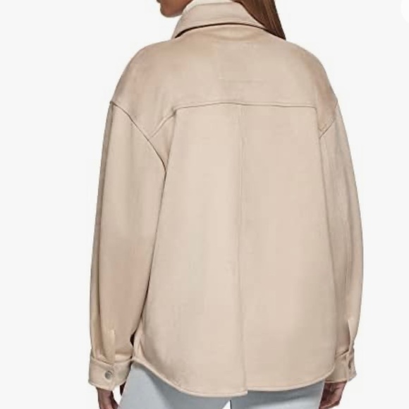 Levi’s Women’s Faux Suede Shirt Jacket Sand Size XL - Picture 4 of 9